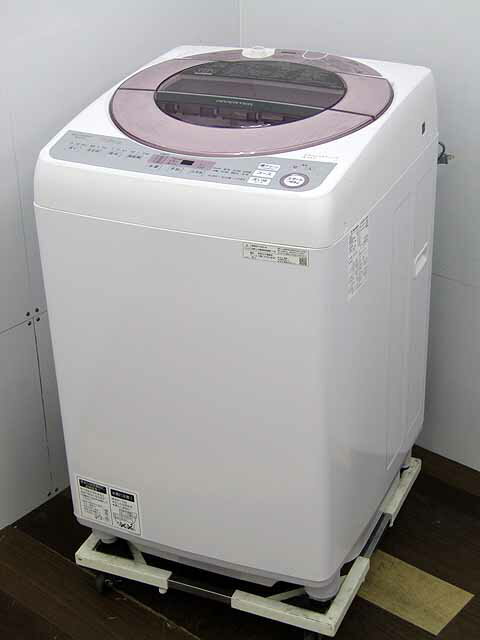 中古 洗濯機 保証付き シャープ ES-GV7D-P 2020年製 洗濯7.0kg ほぐし脱水 ピンクファミリー向け サイズ 激安 安い おすすめ