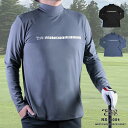 メンズ ゴルフウェア モックネック 長袖 シャツ ロング Tシャツ ストレッチ ゆったり ラッシュガード インナー 速乾 スポーツ M L XL ns-8004
