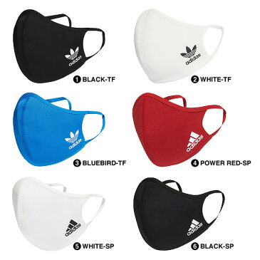 adidas FACE COVERS 3-PACK【アディダス フェイスカバー スポーツ マスク】【大人 子供 キッズ 男性 女性 男女兼用 メンズ レディース】【ブラック 黒 ホワイト 白 ブルー 青 レッド 赤】6 COLORS (同色3枚セット)
