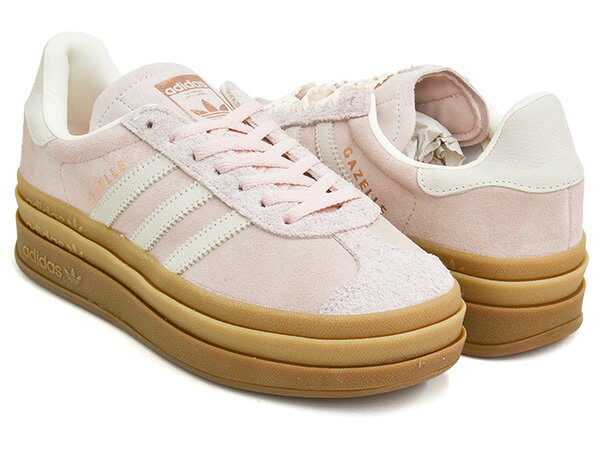 Rakuten - 【6/11 1:59まで★楽天スーパーSALE】adidas GAZELLE BOLD W【アディダス ガッツレー ボールド ウィメンズ ガゼル】【テラス ファッション インドア トレーニング トレーナー カジュアル レディース ピンク ホワイト】SANPIN / OWHITE / COPPMT