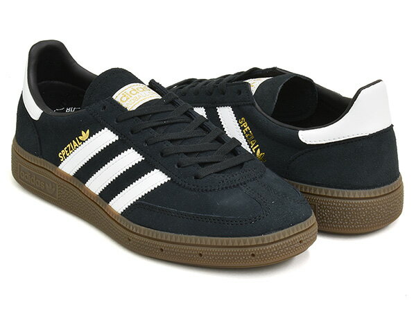 乐天商城 - adidas HANDBALL SPEZIAL J【アディダス ハンドボール スペツィアル ジェー スペシャル】【ジュニア キッズ テラス ファッション】【インドア トレーニング トレーナー カジュアル ウィメンズ レディース ブラック】CBLACK / FTWWHT / GUM5