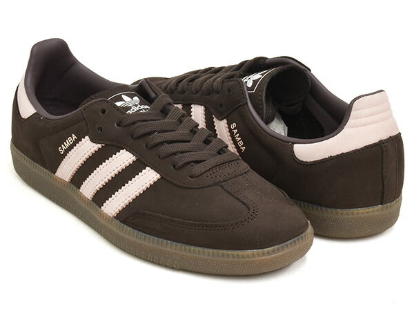 樂天商城 - adidas SAMBA OG W【アディダス サンバ オージー ウィメンズ】【オリジナル テラス ファッション】【インドア トレーニング トレーナー カジュアル レディース ブラウン ピンク】AUCO / SANPIN / FTWWHT