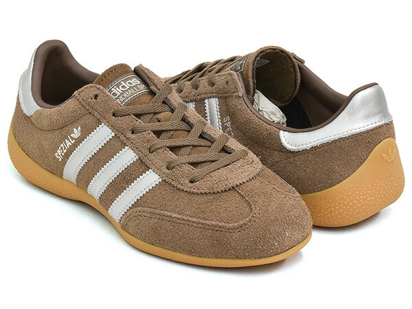 Rakuten - 【6/11 1:59まで★楽天スーパーSALE】adidas HANDBALL SPEZIAL LO PRO W【アディダス ハンドボール スペツィアル スペシャル ロープロ ウィメンズ】【薄底 テラス ファッション トレーニング レディース ブラウン シルバー】EARSTR / SILVMT / GUM3