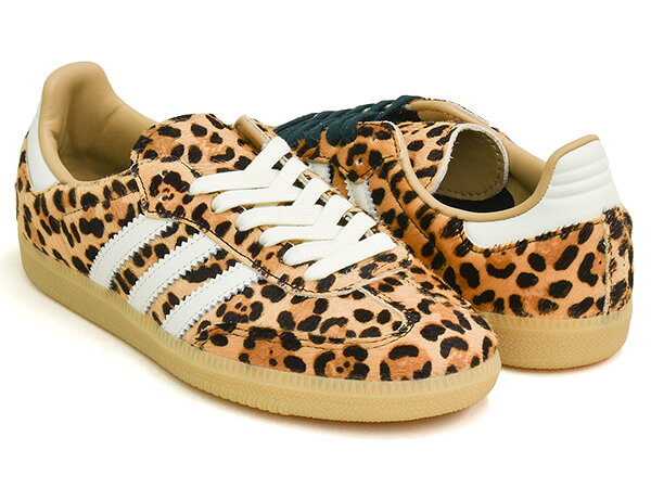 Rakuten - 【6/11 1:59まで★楽天スーパーSALE】adidas SAMBA OG W【アディダス サンバ オージー ウィメンズ】【オリジナル テラス ファッション】【インドア トレーニング レディース メンズ アニマル ジャガー レパード ヒョウ】MAGBEI / IVORY / GUM
