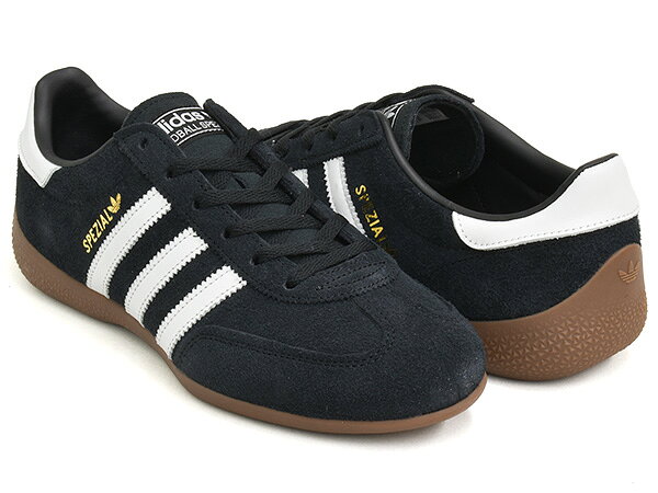 樂天商城 - 【6/11 1:59まで★楽天スーパーSALE】adidas HANDBALL SPEZIAL LO PRO W【アディダス ハンドボール スペツィアル スペシャル ロープロ】【薄底 テラス ファッション トレーニング トレーナー メンズ レディース ブラック】CBLACK / FTWWHT / GOLDMT