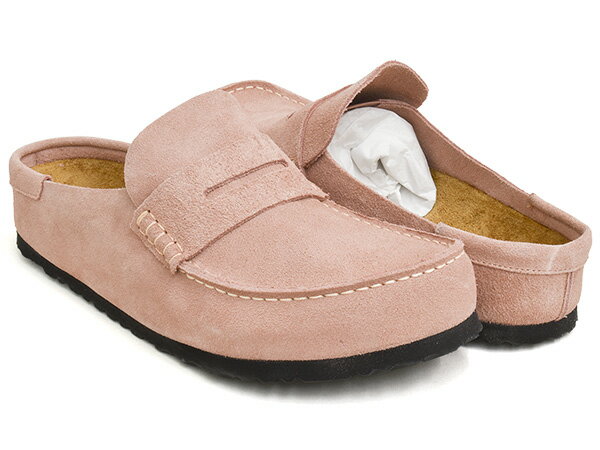 乐天商城 - BIRKENSTOCK NAPLES WRAPPED【ビルケンシュトック ネープルズ ラップ】【クロッグ サンダル ビルケン レギュラー ナロー 普通幅 細幅 スエードレザー スウェード ピンク クレイ】PINK CLAY / SUEDE LEATHER