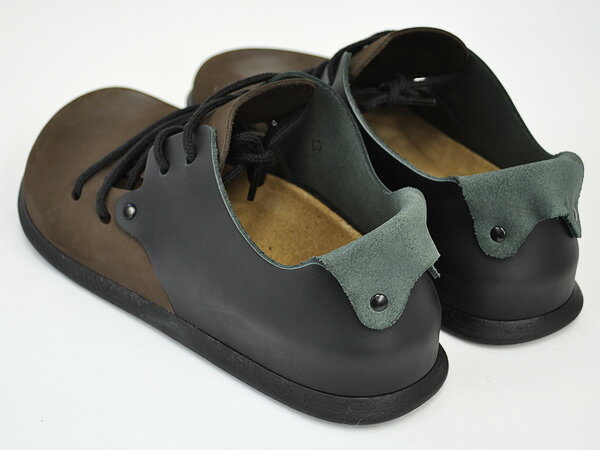 BIRKENSTOCK MontanaMOCCA / BLACK - NUBUCK LEATHER / SMOOTH LEATHER