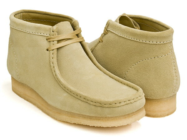 【5/20 23:59まで★75時間限定セール】Clarks WALLABEE BOOT【クラークス ワラビー ブーツ】【メープル ベージュ スウェード スエード カジュアル シューズ メンズ 紳士 男性】MAPLE SUEDE (WIDTH:G)