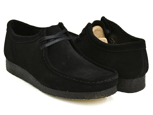 【6/11 1:59まで★楽天スーパーSALE限定価格】Clarks WALLABEE【クラークス ワラビー】【ブラック 黒 スウェード スエード カジュアル シューズ メンズ 紳士 男性】BLACK SUEDE (WIDTH:G)