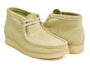 Clarks WOMENS WALLABEE BOOT【クラークス ウィメンズ ワラビー ブーツ】【カジュアル シューズ 革靴 レディース 婦人 女性 メープル ベージュ スウェード スエード】MAPLE SUEDE (WIDTH:D)