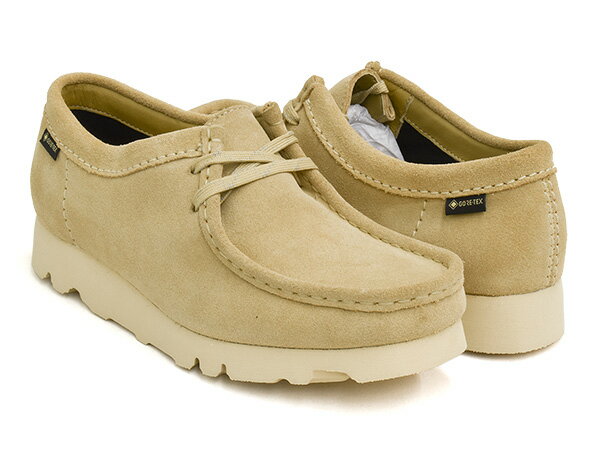 【6/11 1:59まで★楽天スーパーSALE限定価格】Clarks WOMENS WALLABEE GTX【クラークス ウィメンズ ワラビー ジーティーエックス】【ゴアテックス GORE-TEX】【革靴 レディース メープル ベージュ スウェード】MAPLE SUEDE (WIDTH:D) [sptm]