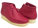 Clarks WOMENS WALLABEE BOOT【クラークス ウィメンズ ワラビー ブーツ】【カジュアル シューズ 革靴 レディース 婦人 女性 レザー ベリー ピンク】BERRY LEATHER (WIDTH:D)