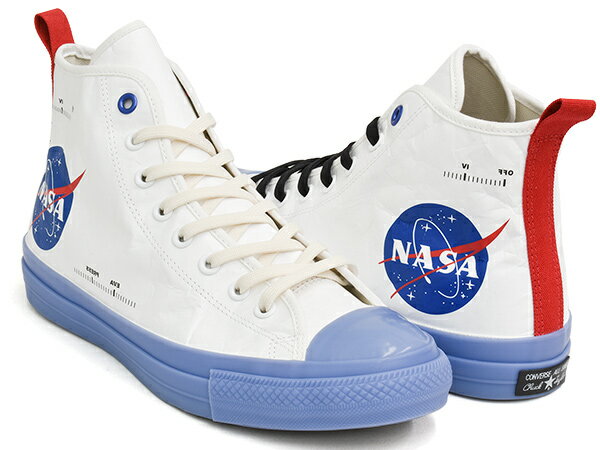 【スーパーSALE限定価格】CONVERSE ALL STAR 100 SPACESUITS HI【コンバース スエード オールスター 100周年 ハイ】【スペーススーツ 宇宙 ナサ NASA タイベック Tyvek】WHITE / BLUE(1CL818)
