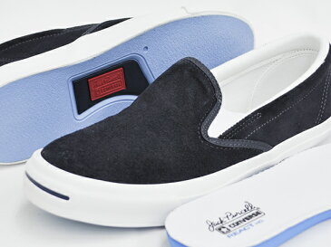 CONVERSE JACK PURCELL SUEDE SLIP-ON RH【コンバース ジャックパーセル スエード スウェード スリッポン リアクト HD】DARK NAVY (1SC347)