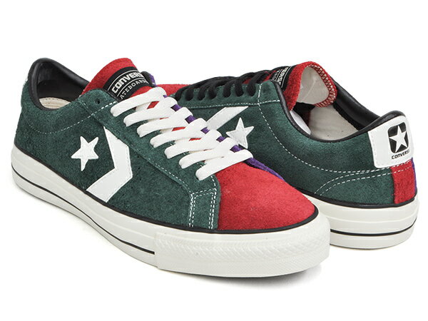 CONVERSE SKATEBOARDING PRORIDE SK OX +【コンバース スケートボーディング プロライド】【マルチカラー スケート オックス プラス シェブロンスター】GREEN / RED / PURPLE (1CL770)