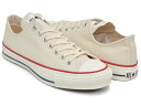 【4/21 23:59まで★期間限定セール】CONVERSE CANVAS ALL STAR J OX【コンバース キャンバス オールスター ジャパン オックス】NATURAL WHITE spcn