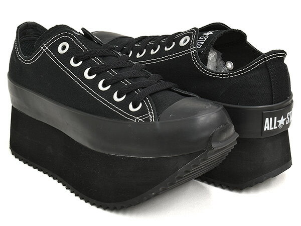 CONVERSE ALL STAR CHUNKYBOAT OX【コンバース オールスター オックス】【チャンキーボート 厚底 チャックテイラー おこぼ】BLACK (1SD064)