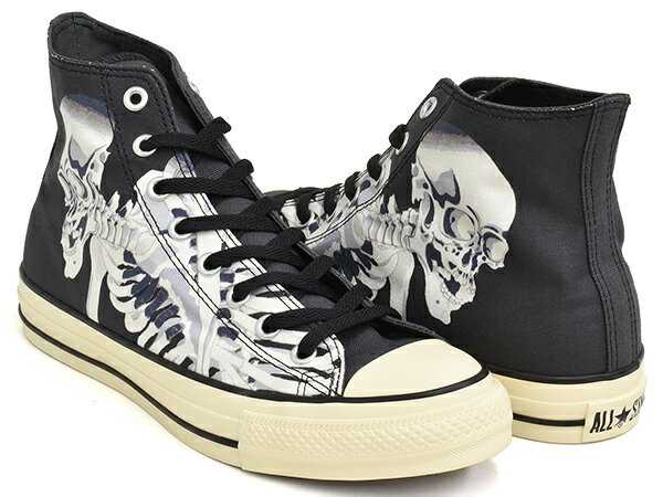 【6/11 1:59まで★楽天スーパーSALE限定価格】CONVERSE ALL STAR (R) UKIYOEPRINT HI【コンバース オールスター アール ハイ】【リアクト リサイクル リファイン サステナブル ウキヨエプリント 浮世絵 歌川国芳 相馬の古内裏 スカル】SKULL