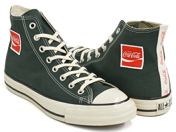 【6/2 23:59まで★30時間限定セール】CONVERSE ALL STAR US Coca-Cola UF HI【コンバース オールスター ユーエス ハイ】【コカ・コーラ ユニフォーム アメリカ オリジネーター USA U.S. ORIGINATOR ダークグリーン】DARK GREEN (1SE028)