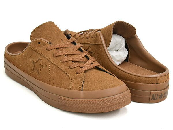乐天商城 - CONVERSE ONE STAR SUEDE MULE【コンバース ワンスター スエード スウェード】【ミュール 海外製 ブラウン】BROWN