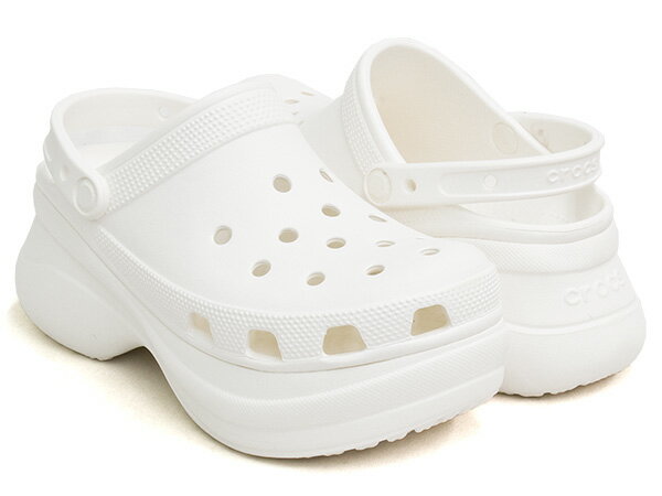 crocs WOMEN'S CLASSIC BAE CLOG【クロックス ウィメンズ クラシック ベイ クロッグ】【厚底 サンダル レディース 女性 限定 ホワイト】WHITE