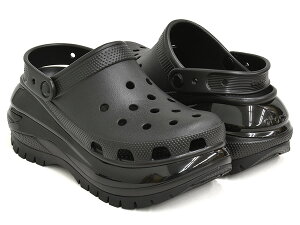 crocs CLASSIC MEGA CRUSH CLOG【クロックス クラシック メガ クラッシュ クロッグ】BLACK