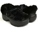 crocs STOMP LINED QUILTED CLOGBLACK