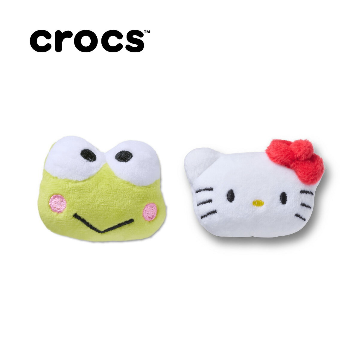 乐天商城 - crocs JIBBITZ CHARMS SANRIO PLUSH【クロックス ジビッツ チャーム】【サンリオ プラッシュ アクセサリー カスタム けろけろけろっぴ ハローキティ】