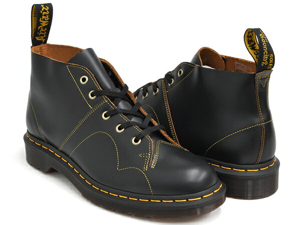 Dr.Martens CHURCH MONKEY BOOT【ドクターマーチン チャーチ モンキー ブーツ】【革靴 シューズ メンズ ウィメンズ レディース ユニセックス 男性 女性】BLACK VINTAGE SMOOTH