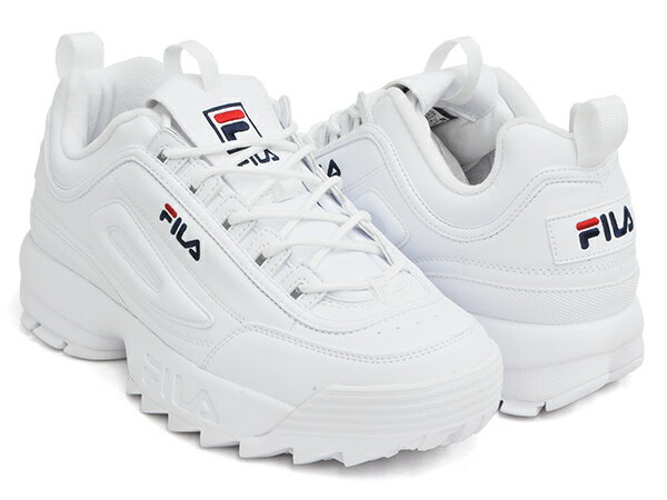 【楽天スーパーSALE限定価格 9/11 1:59まで】FILA DISRUPTOR II[フィラ ディスラプター 2][ウィメンズ レディース ガールズ ジュニア 女性 サイズ]WHITE (UFW19054-125)