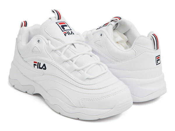 FILA RAY【フィラ レイ チャンキー ダッド シューズ】【ウィメンズ レディース ガールズ ジュニア 女性 サイズ】WHITE / WHITE (FS1SIA1160X-WWT)