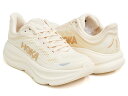 HOKA W BONDI 9【ホカ ウィメンズ ボンダイ 9】【ランニング シューズ クッション ロード スポーツ カジュアル レディース オネオネ ベージュ】VANILLA / BIRCH (WIDTH:B)