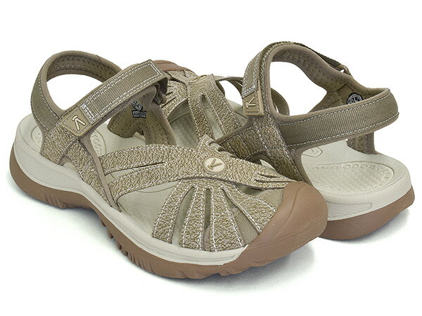 KEEN WOMEN ROSE SANDAL【キーン ウィメンズ ローズ サンダル】【アウトドア スポーツ サンダル フェス キャンプ 水陸両用 レディース ブラック ベージュ グレージュ】BRINDLE / SHITAKE