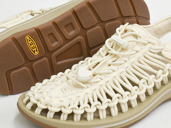 KEEN WOMEN UNEEK【キーン ユニーク】【オープン エア スニーカー サンダル アウトドア スポーツ フェス キャンプ ウィメンズ レディース 女性】WHITE CAP / CORNSTALK [spod]