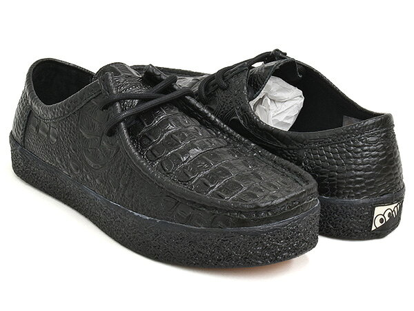 Last Resort AB VM006 MOC LEATHER【ラストリゾート エービー 006 モック レザー】【スケート シューズ スニーカー スケシュー ワラビー ブラック クロコ】BLACK CROC / BLACK