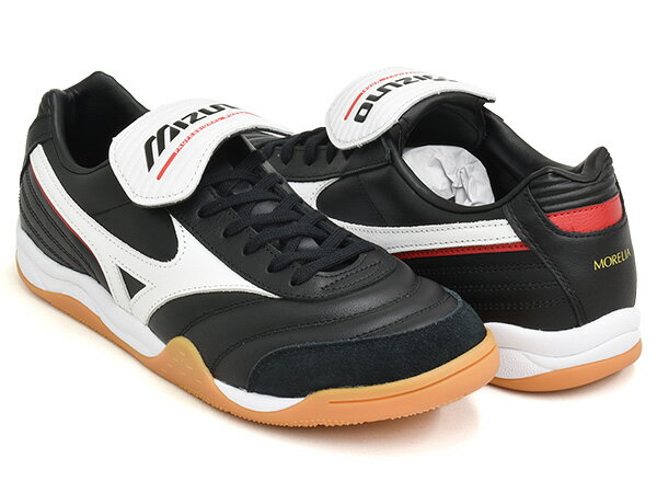 樂天商城 - MIZUNO MORELIA LS OG【ミズノ モレリア エルエス オージー】【スニーカー シューズ サッカー フットボール インドア メンズ ウィメンズ レディース ユニセックス ブラック ホワイト】BLACK / WHITE / RED