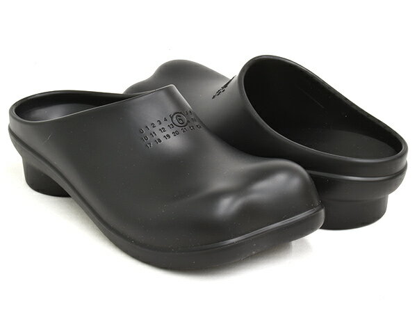 MM6 Maison Margiela ANATOMIC CLOG SLIPPER【エムエム6 メゾン マルジェラ アナトミック クロッグ スリッパ】【フラット ウィメンズ レディース 女性 ブラック 黒】BLACK