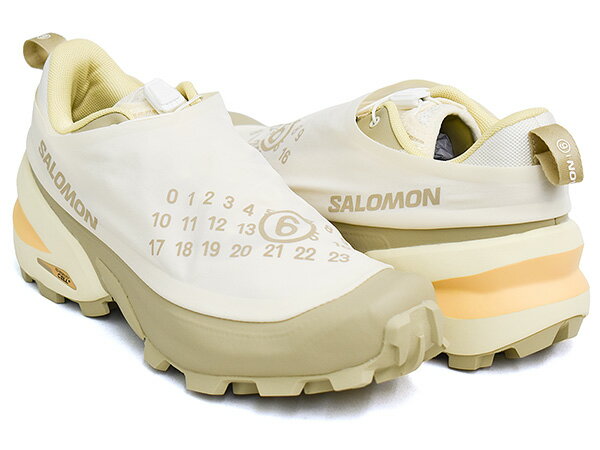 Rakuten - MM6 Maison Margiela x SALOMON CROSS DUST【エムエム6 メゾン マルジェラ サロモン クロス ダスト】【ハイキング トレイル シューズ スニーカー サンダル メンズ レディース ミルク バニラ ホワイト】VANILLA ICE / EUCALYPTUS / TRANSPARENT YELLOW