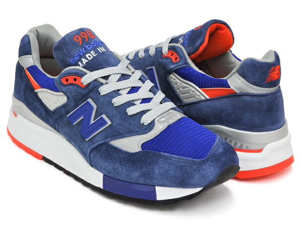 NEW BALANCE M998 CSAL【ニューバランス 998 Dワイズ】【ヘリテージ メイド イン USA】BLUE / ORANGE (WIDTH:D)