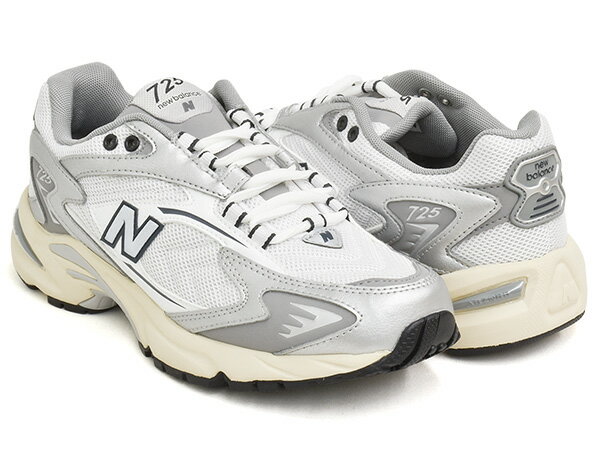 NEW BALANCE ML725 CD【ニューバランス 725 Dワイズ】【メンズ ウィメンズ レディース ユニセックス カジュアル スニーカー シューズ ホワイト シルバー グレー】WHITE / METALLIC SILVER / SLATE GREY (WIDTH:D)のサムネイル