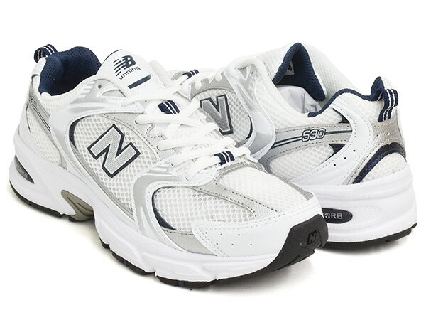 Rakuten - 【6/11 1:59まで★楽天スーパーSALE】NEW BALANCE MR530 SG【ニューバランス 530】【ランニング レトロ Y2K シューズ スニーカー Dワイズ】【メンズ ウィメンズ レディース ホワイト ネイビー シルバー】WHITE / NATURAL INDIGO (WIDTH:D)