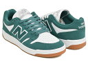 NEW BALANCE NUMERIC NM480 NDI【ニューバランス ヌメリック 480 480L P480 プライド PRIDE】【スケートボード スケート シューズ スケシュー NB ブルーグリーン ホワイト】VINTAGE TEAL / WHITE