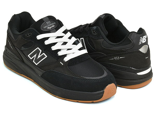 Rakuten - 【6/11 1:59まで★楽天スーパーSALE】NEW BALANCE NUMERIC NM933 NAP【ニューバランス ヌメリック 933】【アンドリュー・レイノルズ Andrew Reynolds】【993 スケートボード スケート シューズ スケシュー NB ブラック ガム】BLACK / BLACK
