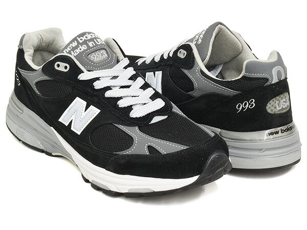 樂天商城 - 【6/11 1:59まで★楽天スーパーSALE】NEW BALANCE MR993 BK【ニューバランス 993】【メイド イン USA アメリカ ブラック グレー】BLACK / GREY / WHITE (WIDTH:D)