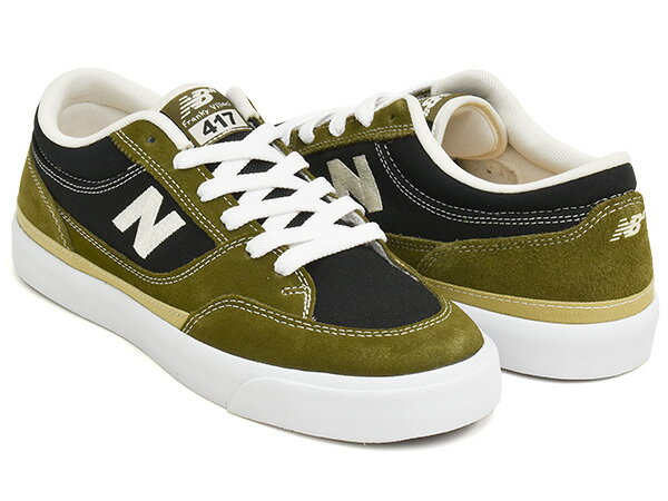 Rakuten - 【6/11 1:59まで★楽天スーパーSALE】NEW BALANCE NUMERIC NM417L BN【ニューバランス ヌメリック 417 ロー】【フランキー・ヴィラニ Franky Villani】【スケートボード スケート シューズ スケシュー NB オリーブ ブラック】BROWN / BLACK