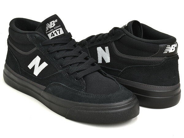 Rakuten - 【6/11 1:59まで★楽天スーパーSALE】NEW BALANCE NUMERIC UN417 TRB【ニューバランス ヌメリック 417】【フランキー・ヴィラニ Franky Villani】【スケートボード スケート シューズ スケシュー NBブラック ホワイト】BLACK / WHITE