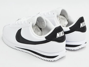 NIKE CORTEZ BASIC SL (GS)【ナイキ コルテッツ ベーシック スムースレザー グレード スクール】【ウィメンズ レディース ガールズ ジュニア 女性 サイズ】WHITE / BLACK