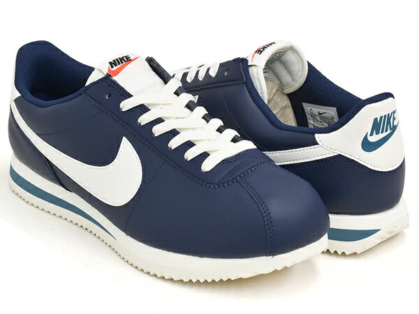 【5/20 23:59まで★75時間限定セール】NIKE CORTEZ【ナイキ コルテッツ】【2 レザー ネイビー ホワイト】MIDNIGHT NAVY/SAIL-NOISE AQUA