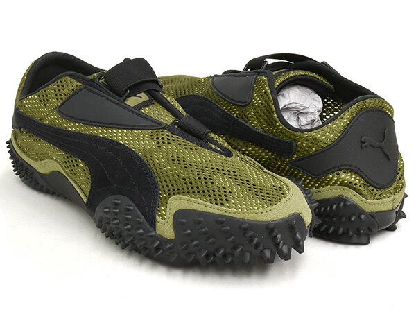 PUMA - PUMA MOSTRO FREEDOM【プーマ モストロ フーダム】【メッシュ スパイク ロープロファイル 薄底 シューズ スニーカー メンズ ウィメンズ レディース オリーブ グリーン】OLIVE GREEN - PUMA BLACK