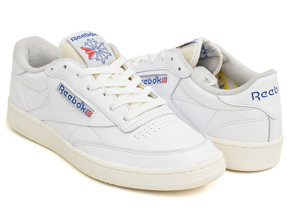 Reebok CLUB C 85 VINTAGE【リーボック クラブ シー 1985 ヴィンテージ】【ビンテージ チャンピオン カジュアル テニス シューズ】FTWWHT / CHALK / VECBLU